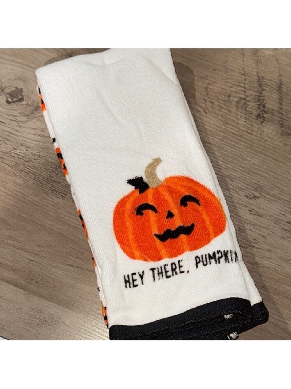 Halloween Pumpkin Kitchen Towels Set of 2 New